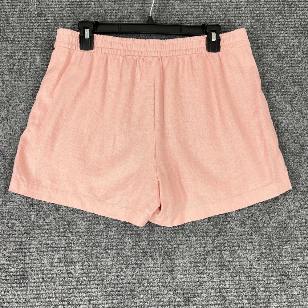 J.Crew‎ Linen Pull On Shorts Women S Resort Coastal Minimal Summer Relaxed Chic